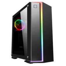   	  	  	  	GameMax are proud to introduce the Starlight ATX Mid-Tower gaming case, with a full tempered glass left side panel    	  	One Single-Ring Halo Rainbow RGB fan is included at the back and with room for an extra four fans this case really has so