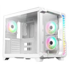   	  	  	  	The Android X is a high-performance premium ATX cube with a unique and striking design with two attractive tempered glass panels, three stunning Infinity fans and a clever dual-chamber internal layout for a cleaner build.    	     	 