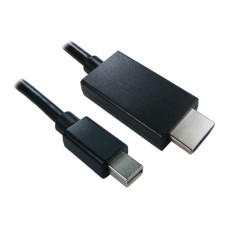  	  		Passive adapter.  	  		Supports mini DisplayPort 1.1a and HDMI 1.3b output.  	  		Supports HDMI resolution of 1080p.  	  		Supports HDMI 225Mhz/2.25Gbps per channel (6.75Gbps total).  	  		Supports HDMI 12-bit per channel (36-bit total) deep colour