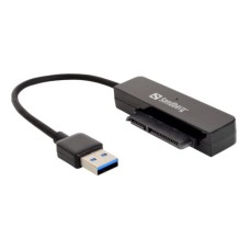   	  		Supports all SATA 2.5” hard disks and SSDs of any capacity  	  		USB 3.0 interface (backward compatible with USB 2.0 and USB 1.1)  	  		USB A male connector  	  		SATA connector for data and power connections      	     	     	The S
