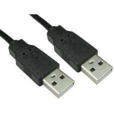   	  		USB 2.0 specification  	  		Compatible with USB 1.1 specification  	  		USB A Male - USB A Male data connection    