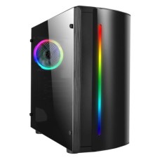   	  	  	Beam MATX Gaming Case Rainbow RGB Strip 1 x Rainbow RGB fan Acrylic Side    	     	  		Design - The Beam has been designed with a large RGB strip, a brushed aluminium look that runs down the left side of the front and a fully acrylic left si