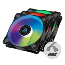   	  	  	Semi-Passive 120 mm Fan with Digital A-RGB - 3 Pack  	     	  		Optimised for high static pressure  	  		Ideal choice on heatsinks, radiators and (partly-) covered case vents  	  		PWM Sharing Technology (PST) regulates fan speed synchronous