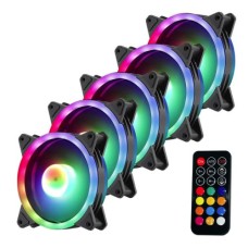   	  	Jedel 5 Pack RGB Case Fans 120mm LED Cooling With Hub and Remote  	     	  		  			Fan hub included  		  			RGB Light Remote Control  		  			Fan Speed Control  		  			Low Noise, High Performance  		  			5x 120mm RGB Fans Included  	  	  	  	  	 