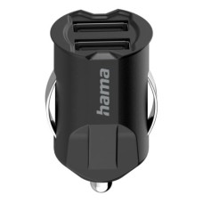   	  	Hama USB Car Charger, 2-port, 5V/10.5W  	     	  		High-quality workmanship, power and safety  	  		Vehicle adapter 12/24 V for power supply in cars, lorries, and camper vans  	  		Ideal for quickly charging several devices via USB at the same 