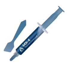   	  	  	  	Premium Performance Thermal Paste with Spatula    	     	Highest Thermal Conductivity    	  	The surfaces of processor chips and cooler floors are covered with microscopic dents; ARCTIC‘s MX-4 thermal paste is composed of carbon mic