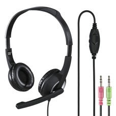   	  	Hama HS-P150 PC Office Headset, Stereo, black  	     	  		Padded ear cushions for comfortable wearing  	  		On-ear stereo headset, ideal for uninterrupted chat (e.g. on Skype), listening to music and gaming  	  		Ultra-lightweight for excellent