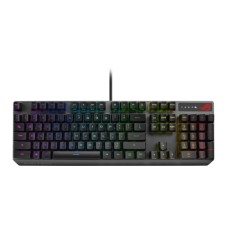   	     	ROG Strix Scope RX optical RGB gaming keyboard for FPS gamers, with ROG RX Optical Mechanical Switches, all-round Aura Sync RGB illumination, IP56 water and dust resistance, USB 2.0 passthrough, and alloy top plate  	     	  		ROG RX Op