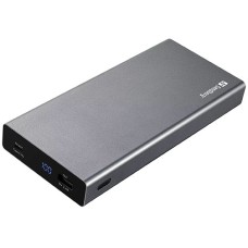 A powerful powerbank in aluminium featuring high speed, great performance and huge capacity.    	     	When you are away from a power outlet, this powerbank ensures optimum recharging for any mobile device. Supports standard USB-A and 