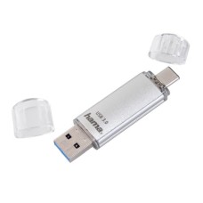   	  	Hama C-Laeta USB Flash Drive, Type-C USB 3.1/USB 3.0, 32 GB, 40 MB/s, silver    	  	This flash drive comes with a USB-C connection and has no right-side up, i.e. there is no fiddling with the proper orientation. Since it can be used as a USB-A conne