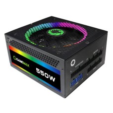   	  	  	  	550W Modular RGB Gold 80 Plus 14cm RGB Fan    	     	GameMax RGB series power supply offers Value and Performance. They are the most suitable for cost/performance ratio and is the best choice for a system builder. The 12V CPU power and mo