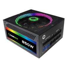 850W Modular RGB Gold 80 Plus 14cm RGB Fan    	     	GameMax RGB series power supply offers Value and Performance. They are the most suitable for cost/performance ratio and is the best choice for a system builder. The 12V CPU power and