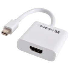   	  	If you have Mini DisplayPort in a device you would like to connect to your TV via the HDMI input, then this adapter is the solution for you! Works with Thunderbolt as well as Mini DisplayPort.  