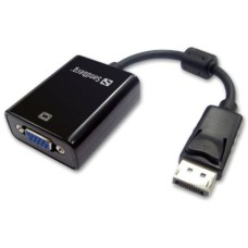   	  	DisplayPort is a port standard for digital audio and video. If you have DisplayPort in a device you would like to connect to your monitor via the VGA input, then this adapter is the solution for you!  
