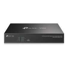   	  		   	  		   	  		   	  		VIGI 4 Channel PoE+ Network Video Recorder  		   	  		  			4K HDMI Video Output & 16MP Decoding Capacity:  Sharp image definition up to 8MP and a 4-channel display ensures you capture every detai